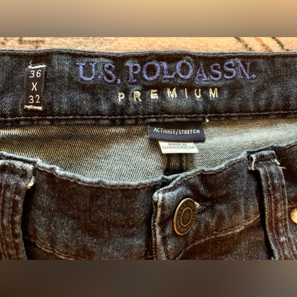 US Polo Assn. Premium Jeans 36/32 - Active Stretch Dark Wash - Picture 4 of 6